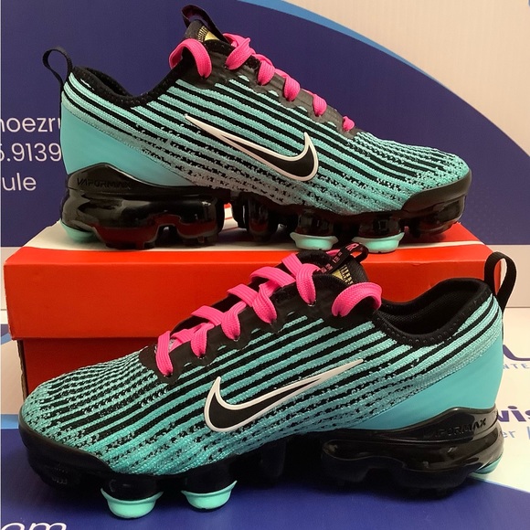 Nike Air VaporMax Flyknit 3 South Beach Kids 3.5y - Picture 3 of 10